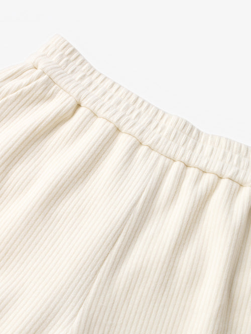 Load image 1 in gallery view. Women's Ligeht Beige Straight Fit Comfy Pants