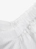 Women's White Square Neck Puff Sleeves High Quality Cotton Short Blouse Shirt