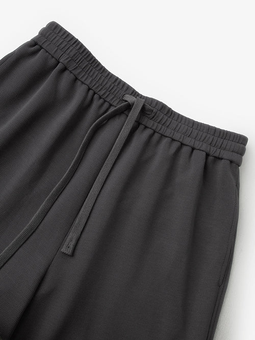 Load image 1 in gallery view. Dark gray wide leg summer pants