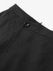 Women's Black One Button Cotton Short Skirt