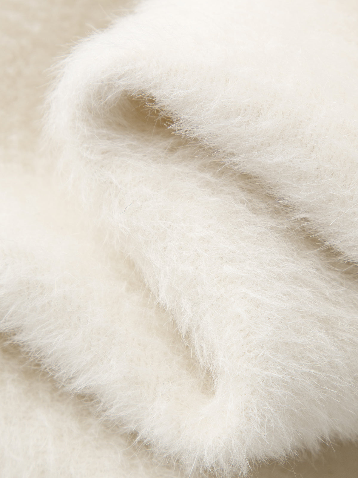 Women's Ivory Notch Lapel Double Breasted Tie Belt Coat