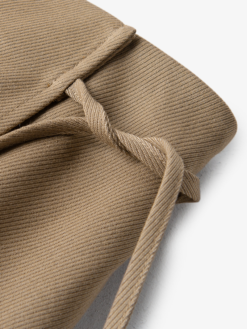 Women's Light Coffee Hight Waist A-Line Mid Length Skirt