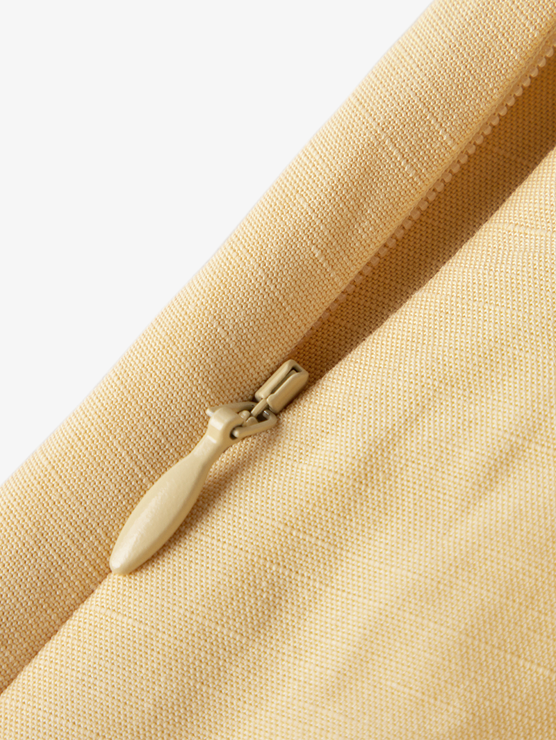 Women's Sunset Orange Square Neck Puff Sleeves High Waist Frill Hem Dress