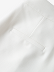 Women's White Leisure Straight Fit Trousers
