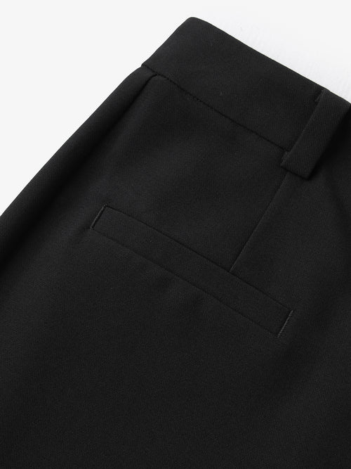 Load image 1 in gallery view. Black slim fit high waist pants