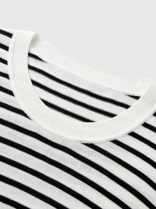 Carica immagine 1 in visualizzazione galleria. Striped Crewneck Relaxed Top
