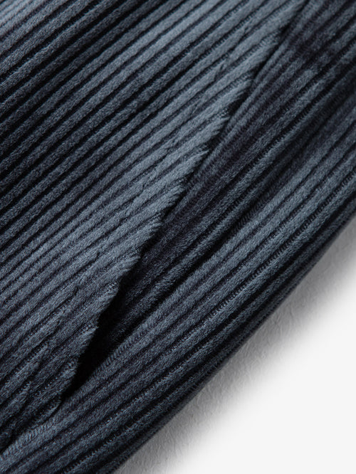 Load image 1 in gallery view. Dark gray thick wide leg pants