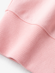 Women's Rose Pink Long Sleeve Knit Sweatershirt