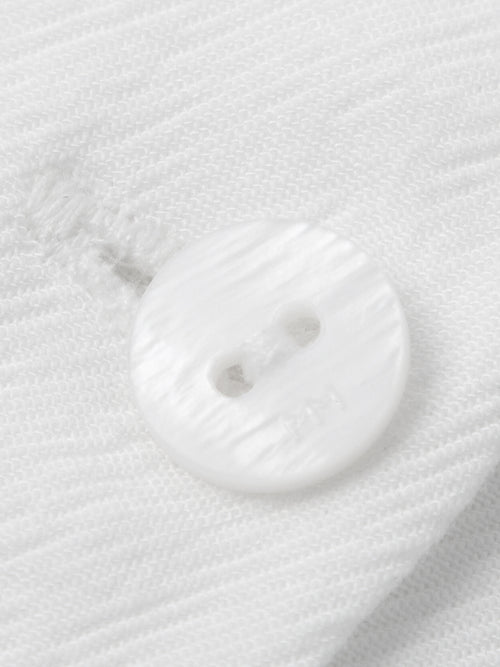 Charger l'image 1 dans la galerie. Women's White V Neck Long Sleeves Shirt