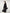 Women's Black Round Neck Stripe Knitted Vest