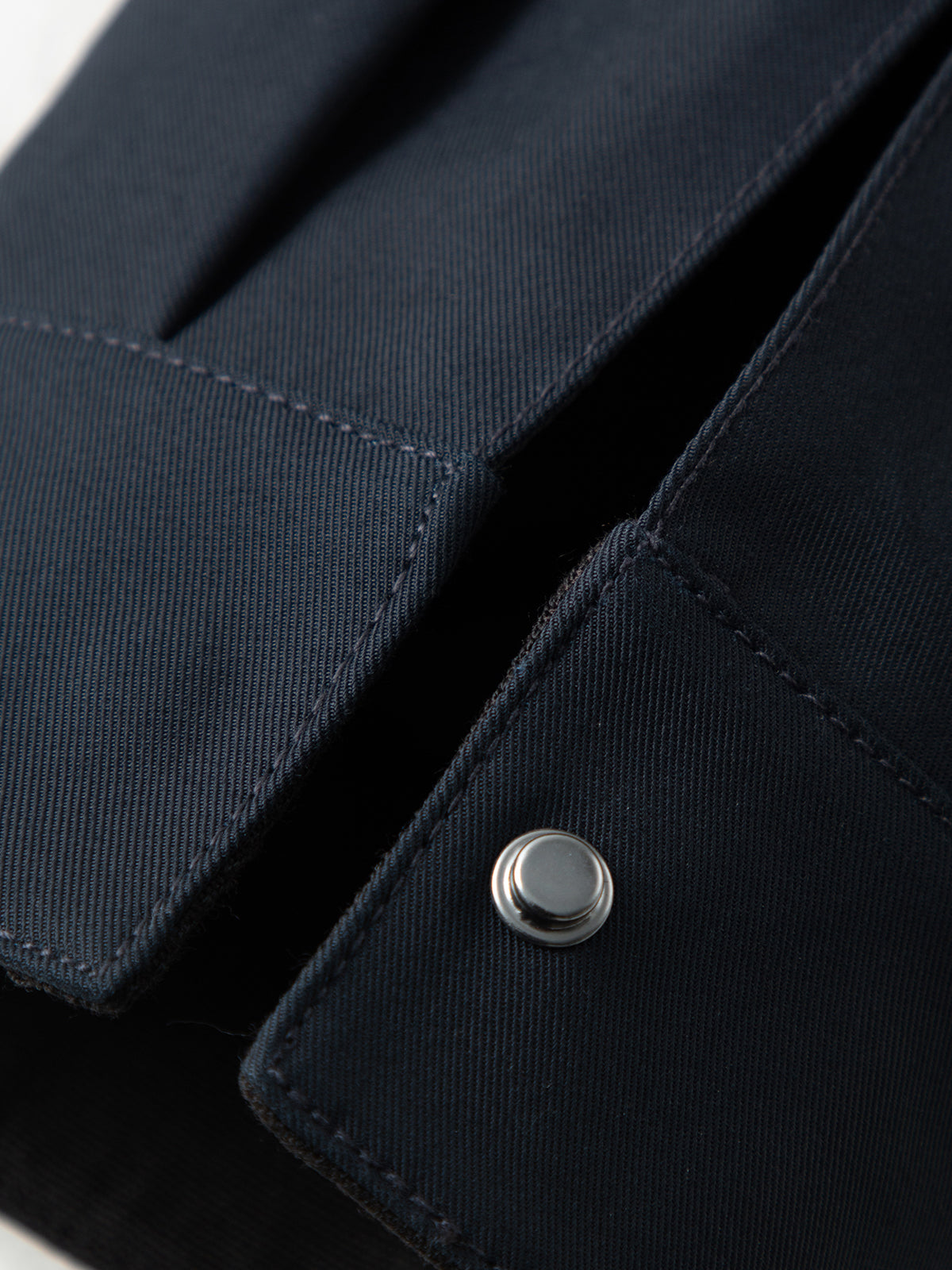 Cotton Drop-Shoulder Lapel Jacket