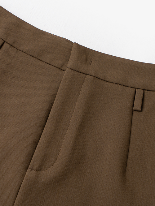 Load image 1 in gallery view. Coffee brown pants - Straight Fit