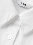 Women's White Classic Collar 100% Cotton Shirt