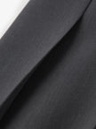 Dark gray winter pleated skirt