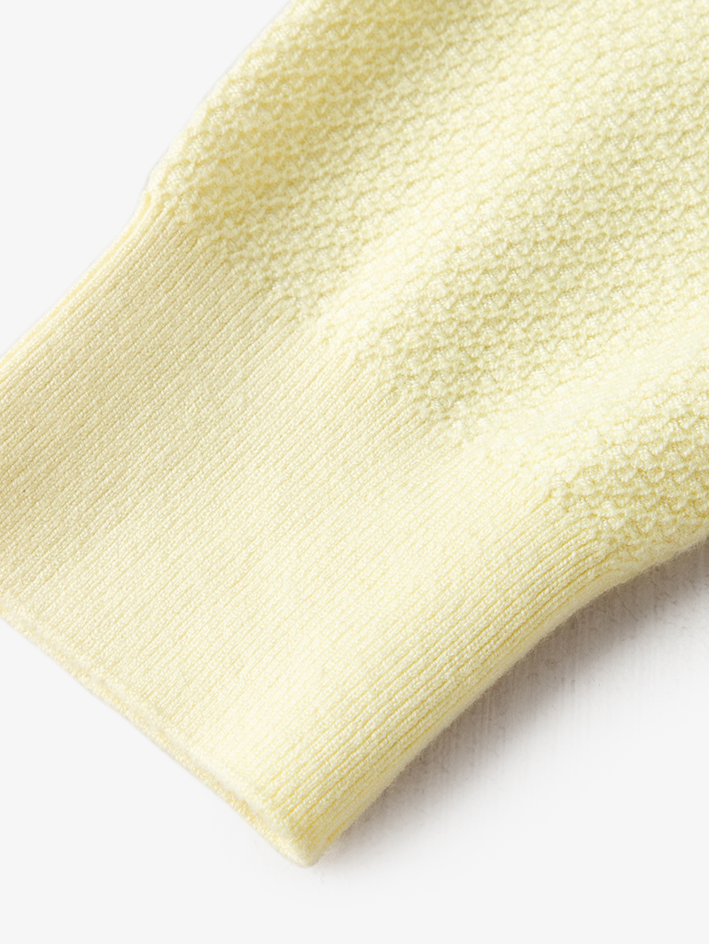 Women's Moonlight Yellow V Neck Elegant Button Down Cardigan Sweater