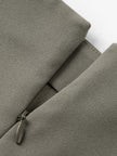 Women's Gray Flounce Fit Middle Length Skirt