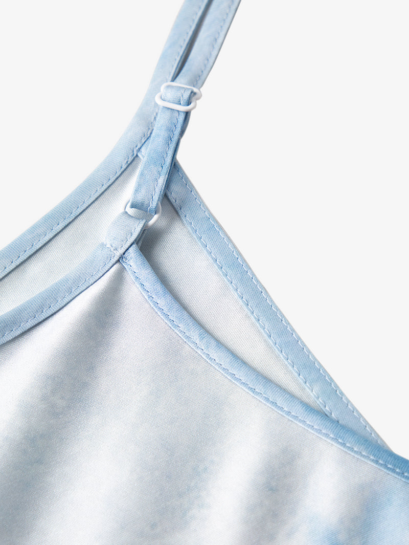 Sky blue satin dress - Capsule Collection