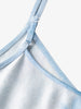 Sky blue satin dress - Capsule Collection