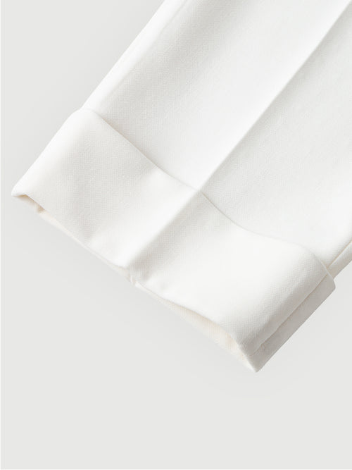 Load image 1 in gallery view. White hem pants