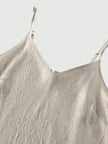 Ecru satin dress