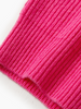 Women's Rose Red V Neck Sleeveless 100% Sheep Wool Knit Top