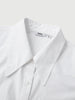 Women's Plain White Point Collar Long Sleeves  100% Cotton Shirt