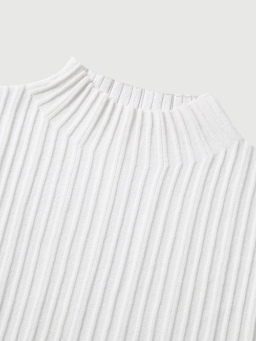 Carica immagine 1 in visualizzazione galleria. Ribbed High-Neck Sleeveless Top