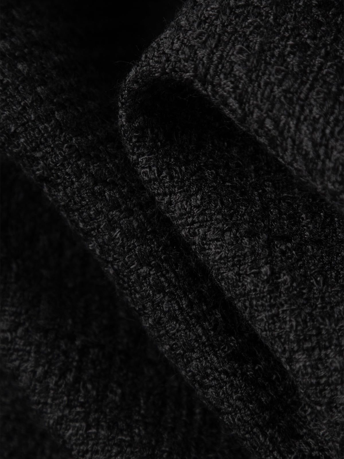 Veste courte en tweed noire