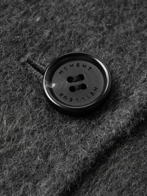 Charger l'image 1 dans la galerie. Manteau long gris en laine