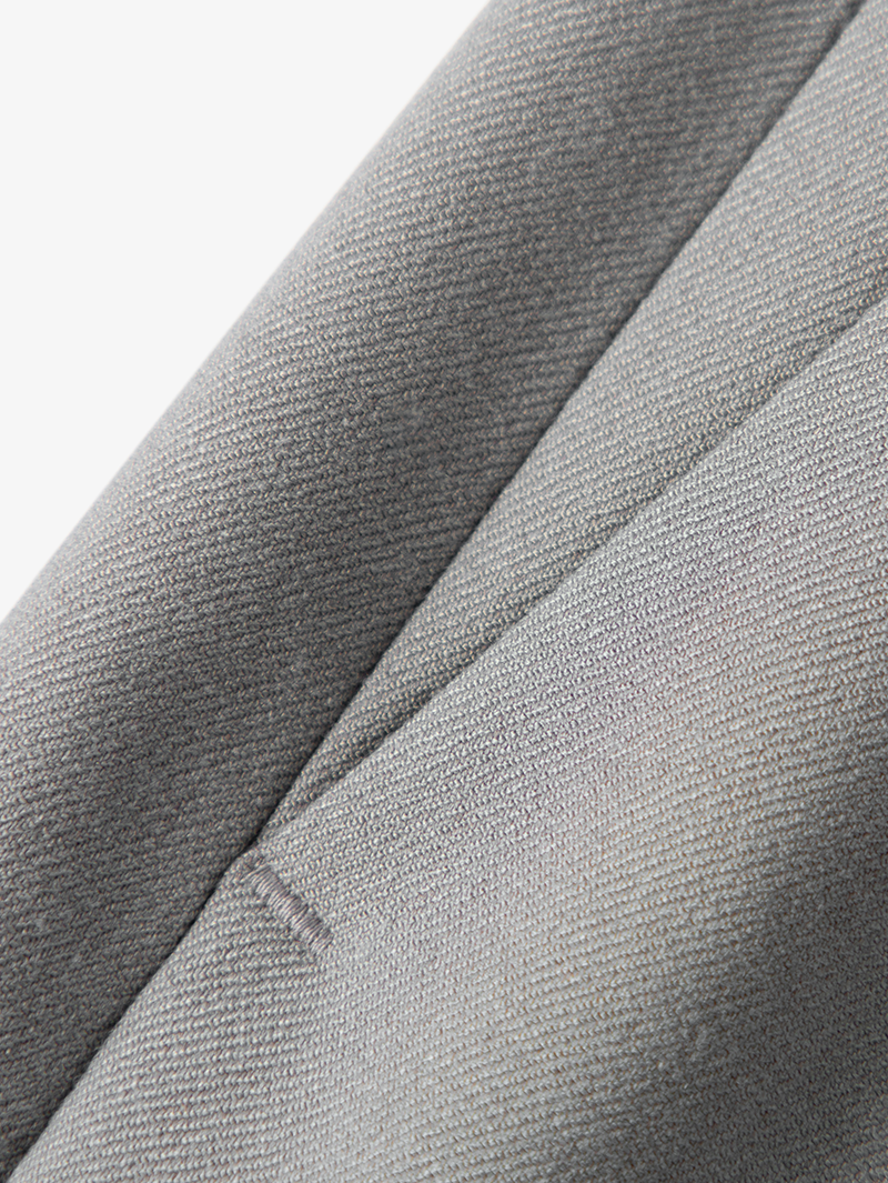 Women's Light Gray Small Leg Wool Trousers