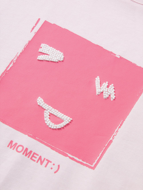 Charger l'image 1 dans la galerie. T-shirt motif rose