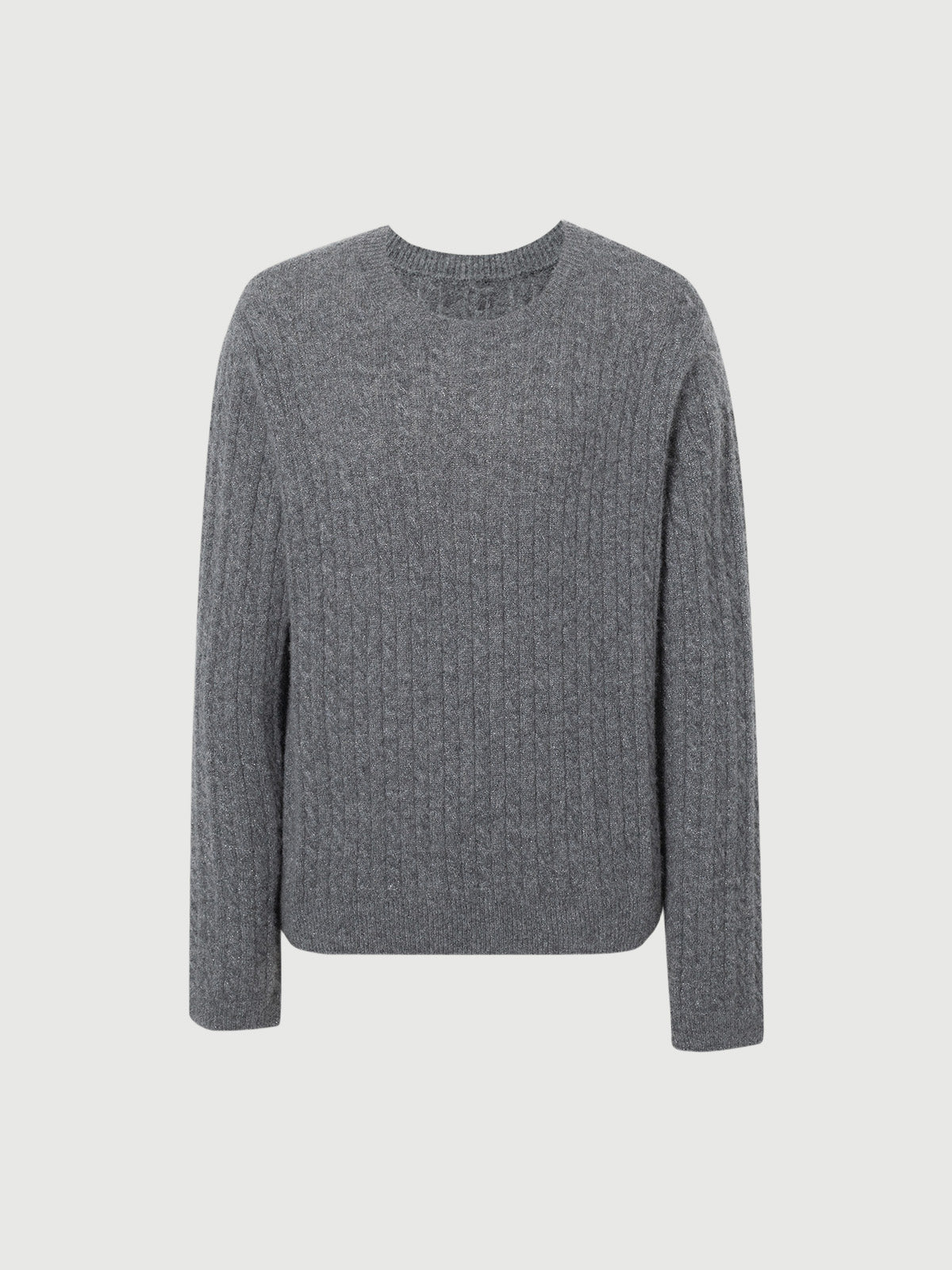 Cashmere crew neck sweater - Dark gray