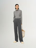 Pantalon élastique large gris fumé
