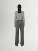 Pantalon élastique large gris fumé