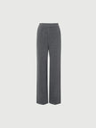 Pantalon élastique large gris fumé