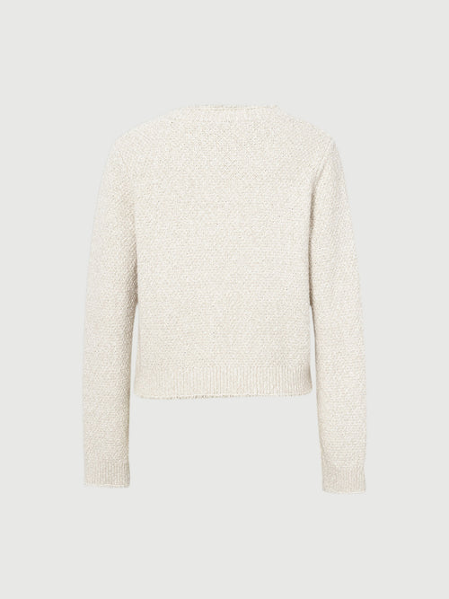 Load image 1 in gallery view. Casual linen knit sweater