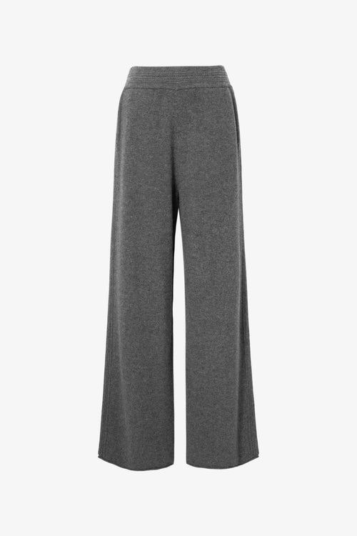 Charger l'image 1 dans la galerie. Cashmere Wide-Leg Knit Pants
