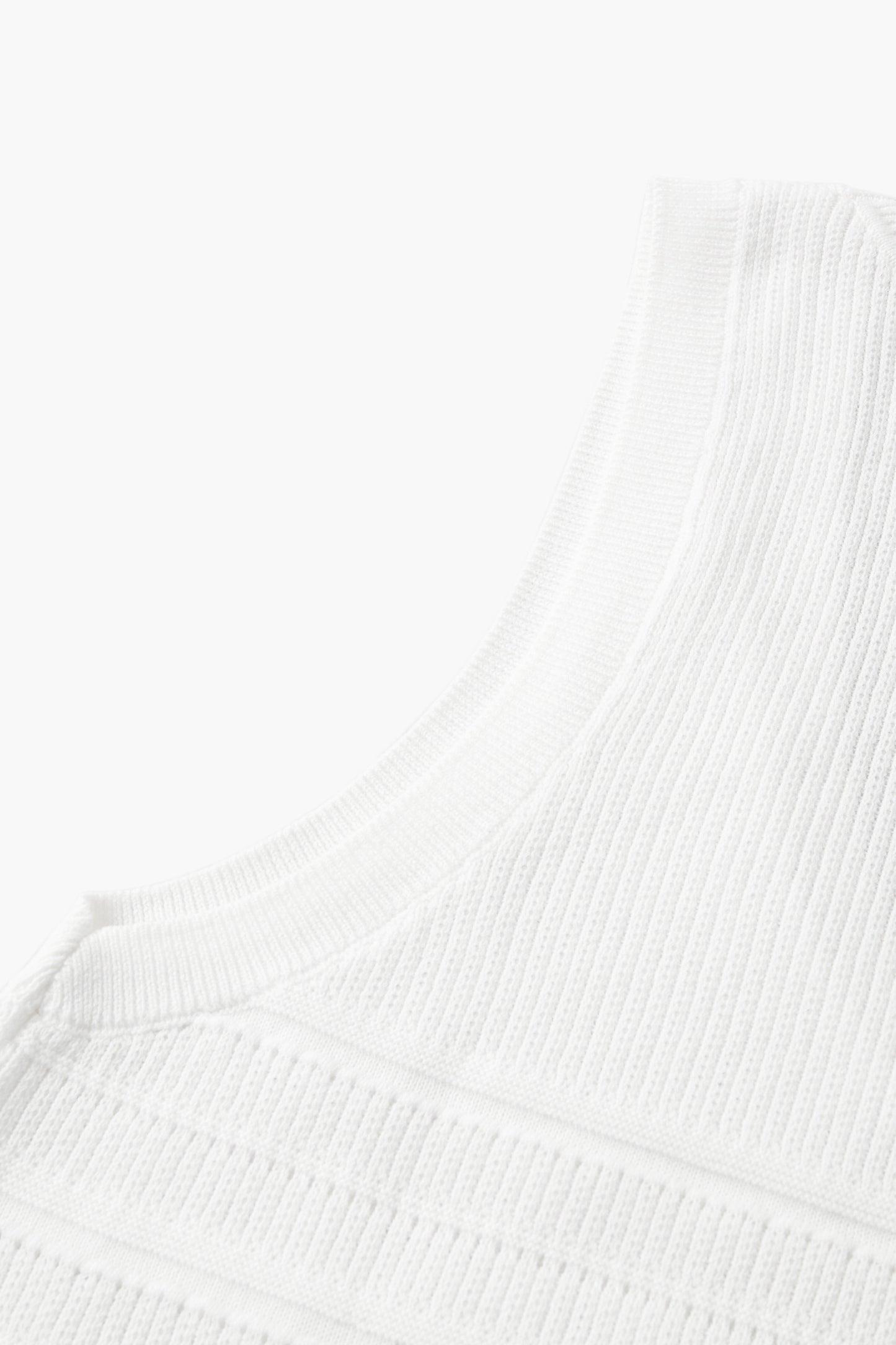 Cotton U-Neck Sleeveless Knit Tank
