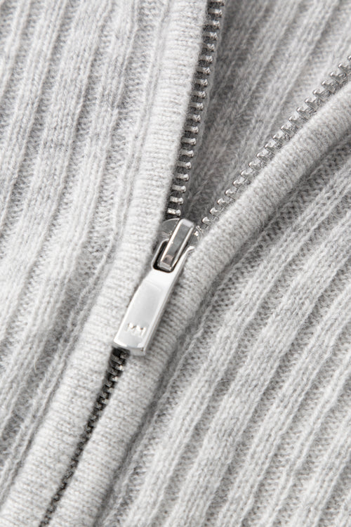 Charger l'image 1 dans la galerie. Cashmere Zip-Up Hooded Sweater