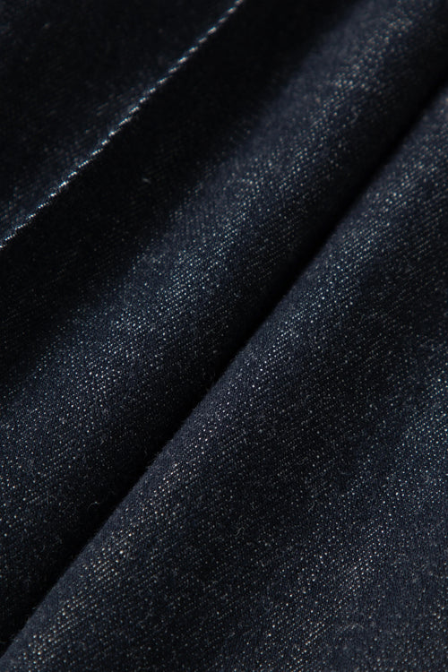 Carica immagine 1 in visualizzazione galleria. Mock-Neck Belted Denim Maxi Dress