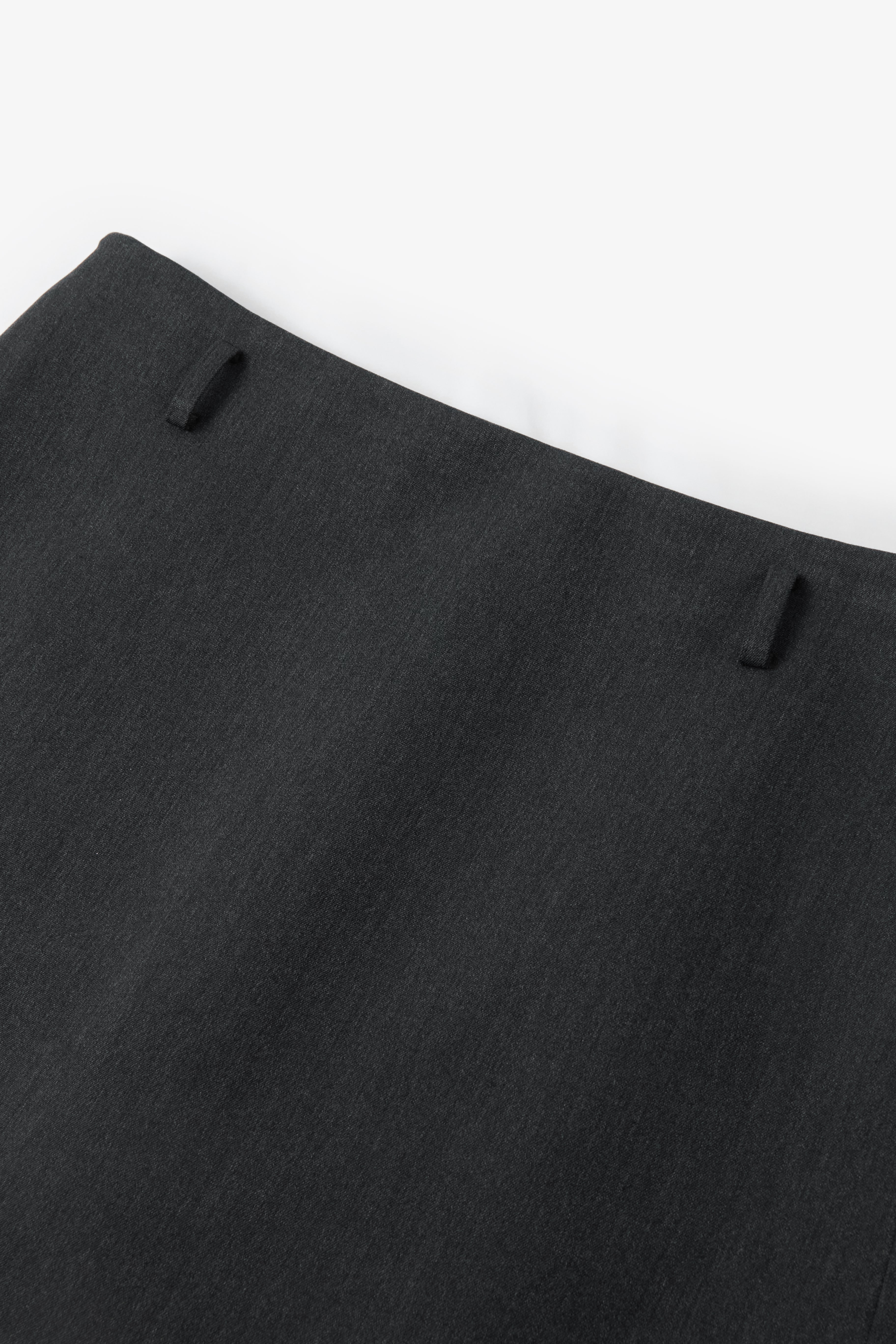 Tailored Belted A-Line Mini Skirt