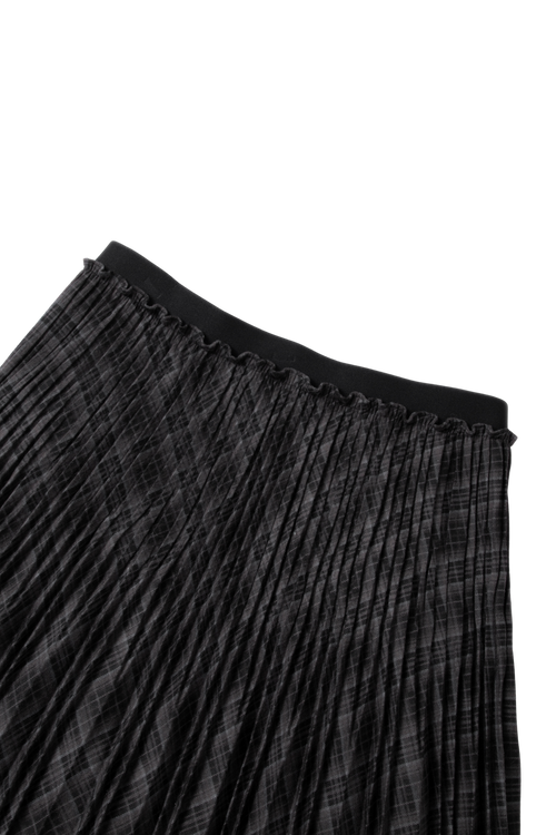 Charger l'image 1 dans la galerie. Plaid Pleated Midi Skirt