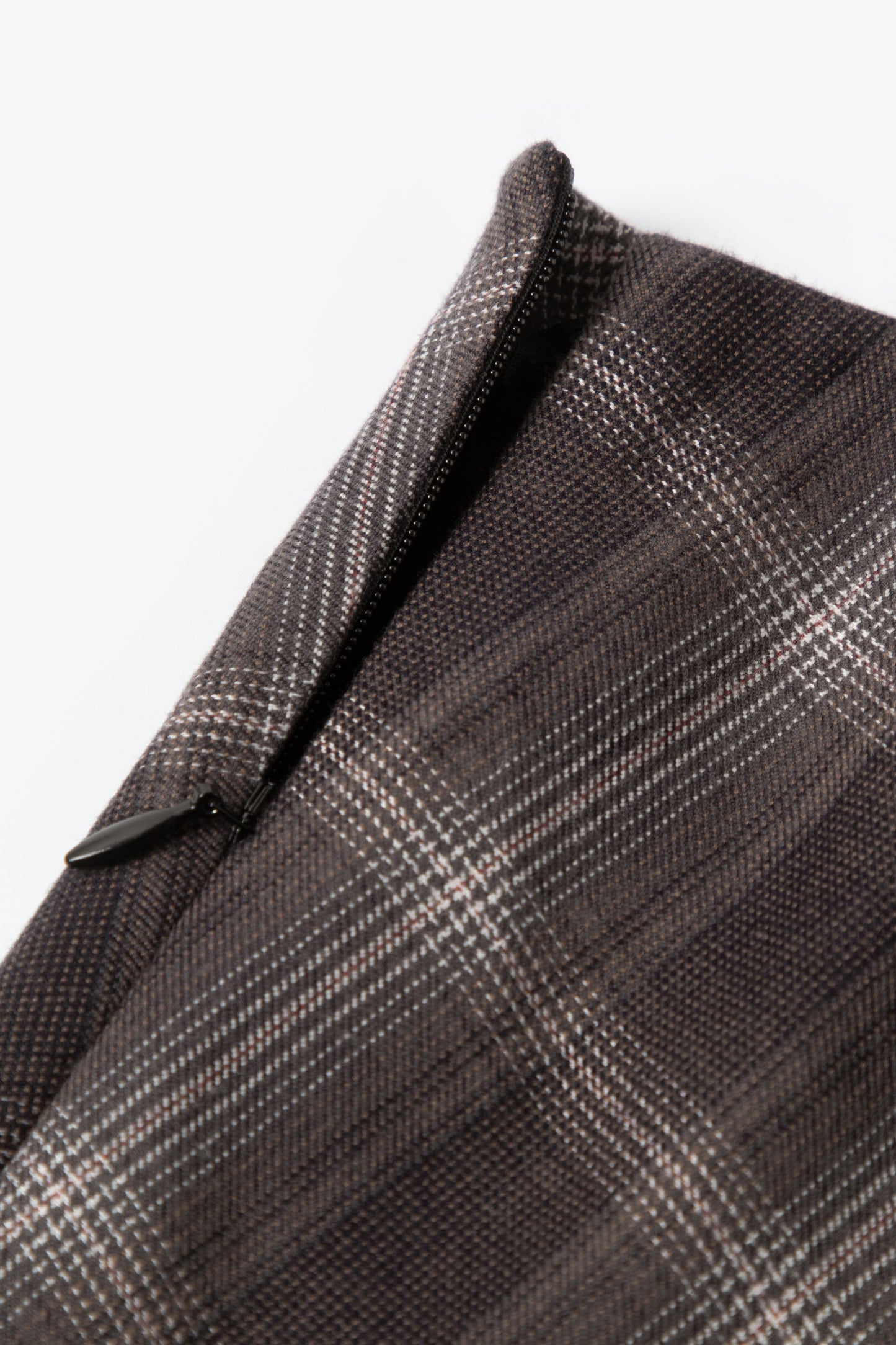 Belted Plaid Handkerchief Maxi Skirt