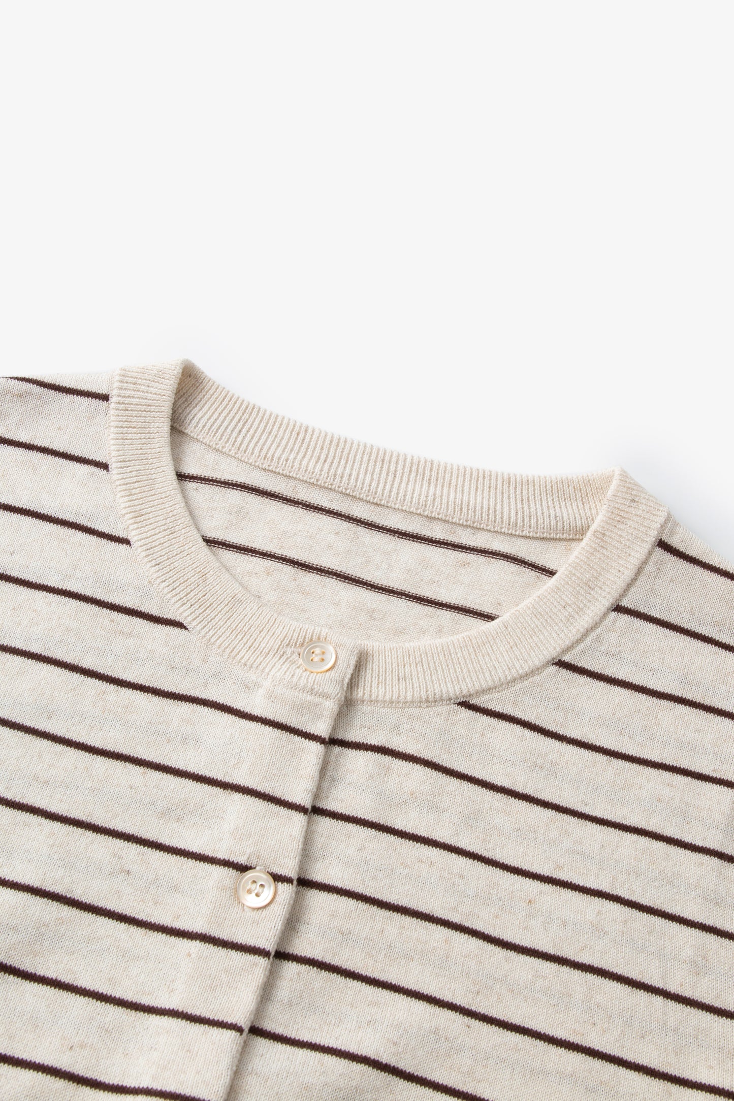 Twofer Tie-Sleeve Striped Cardigan