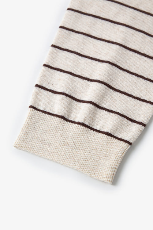 Carica immagine 1 in visualizzazione galleria. Twofer Tie-Sleeve Striped Cardigan