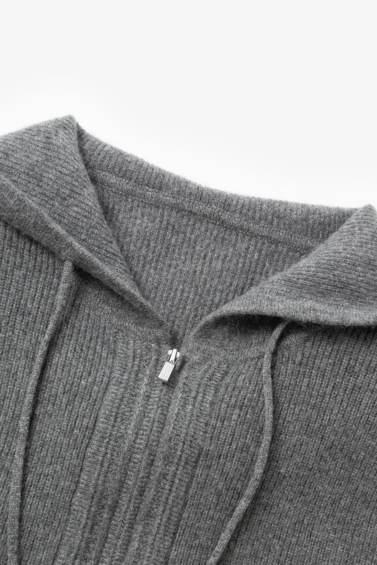 Cashmere Zip-Up Hooded Sweater
