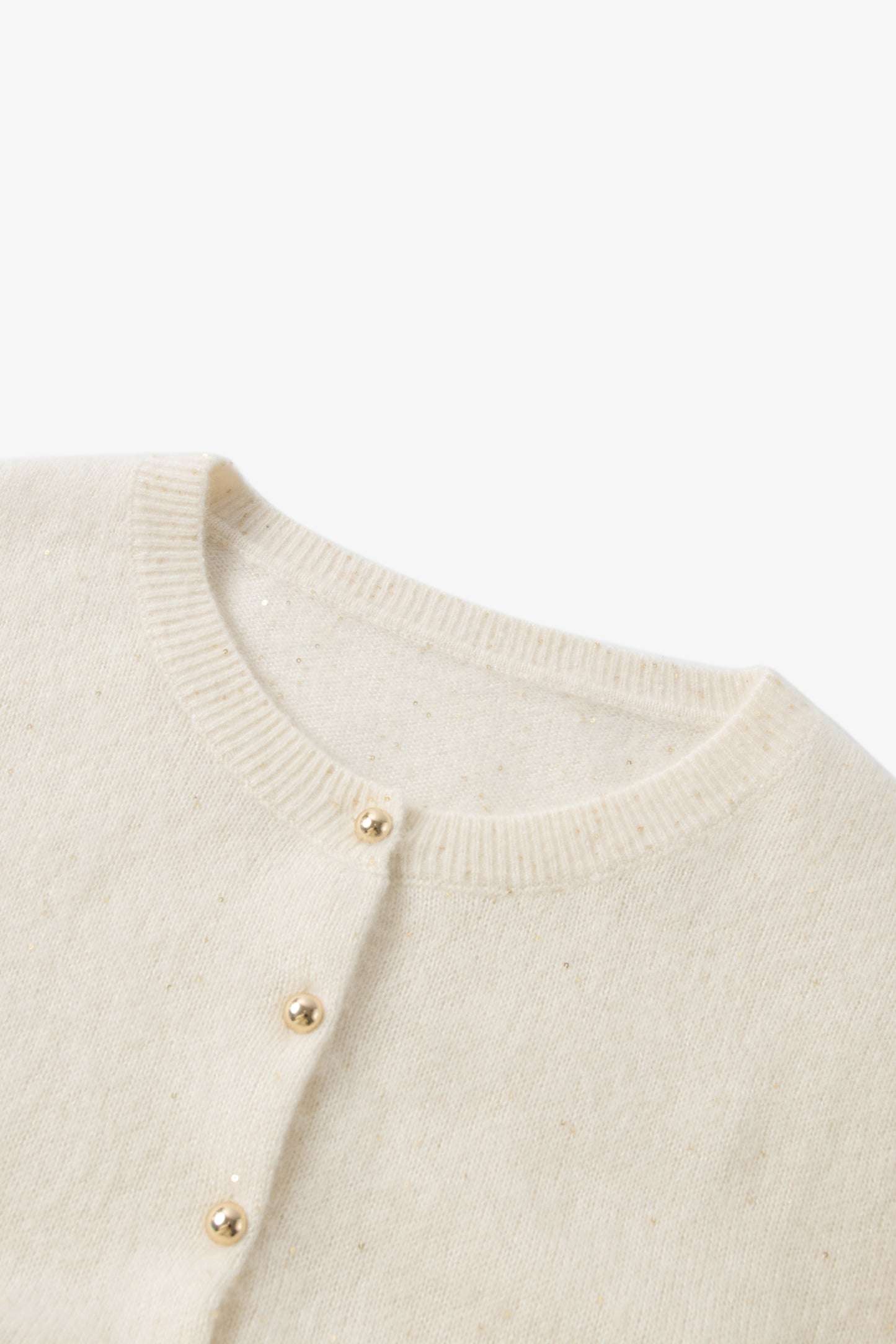 Sequin Cashmere-Silk Knit Cardigan