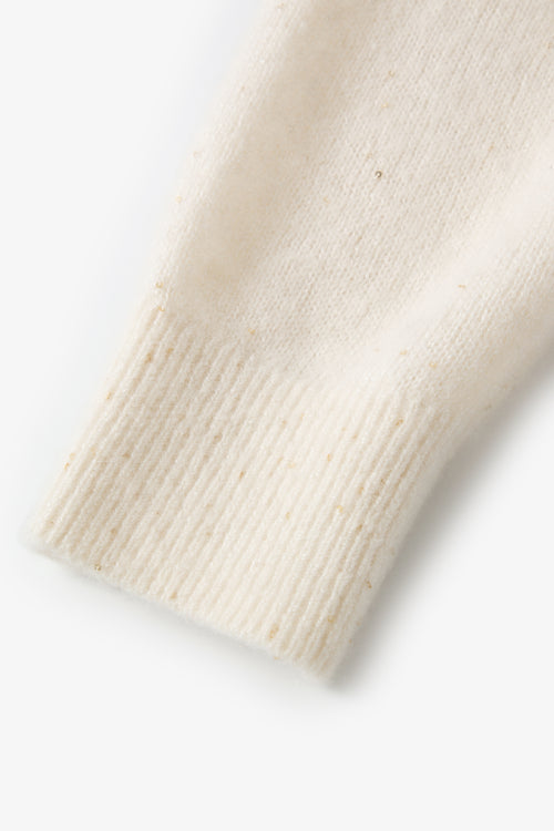 Charger l'image 1 dans la galerie. Sequin Cashmere-Silk Knit Cardigan
