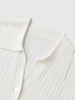 Pull en tricot de soie blanche unie