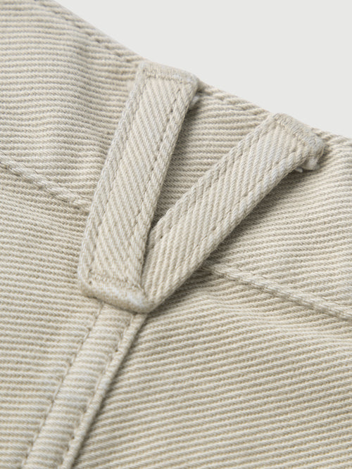 Carica immagine 1 in visualizzazione galleria. Pantalon droit beige 100 % coton